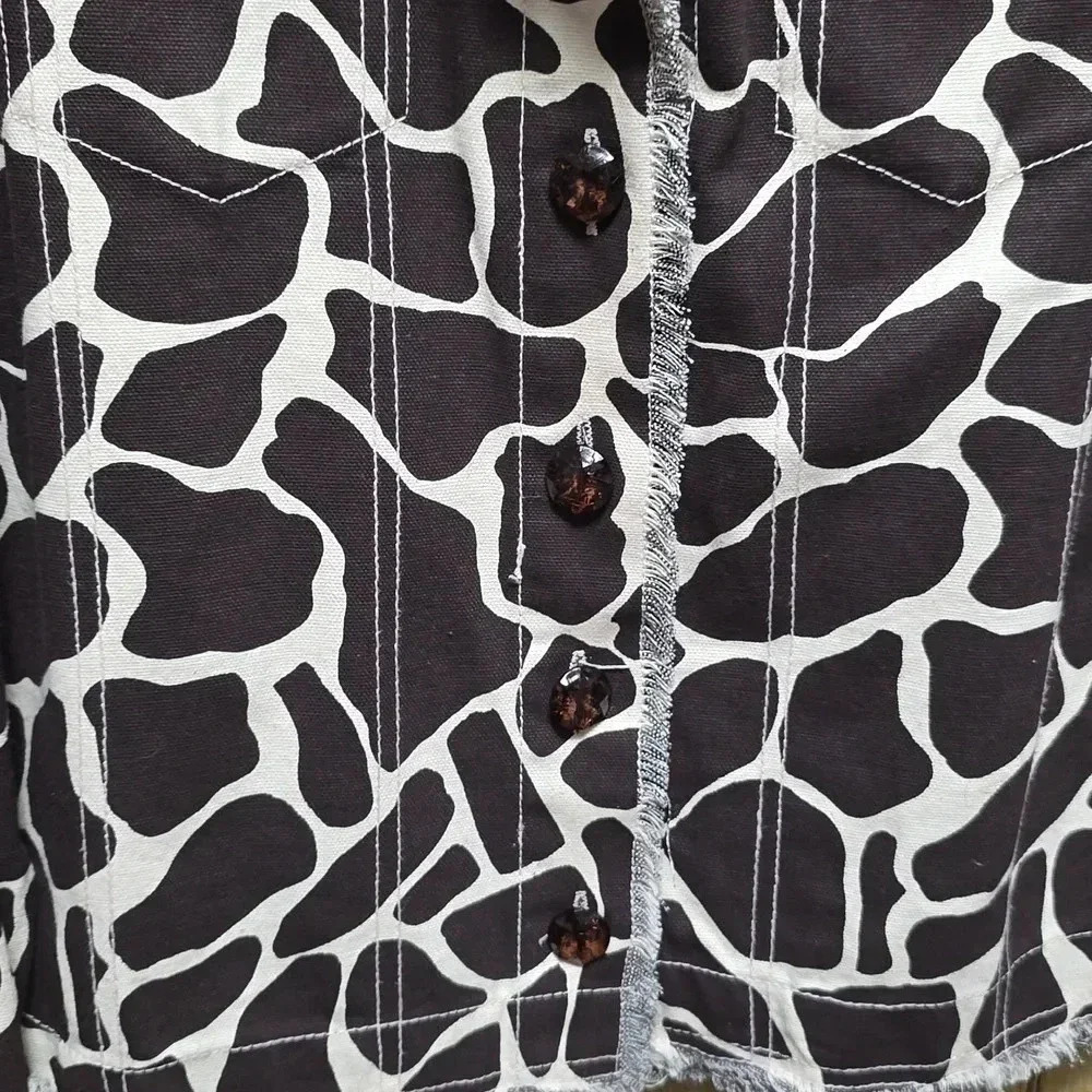 Step in Style | Animal Print | Brown White | Jacket | Size S - Picture 9 of 10